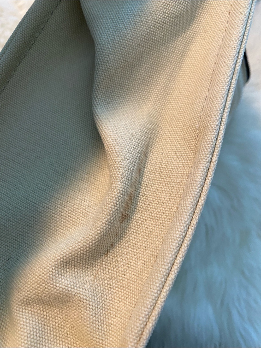 Marc Jacobs Cream Canvas Crossbody with Black Strap - Picture 5 of 15